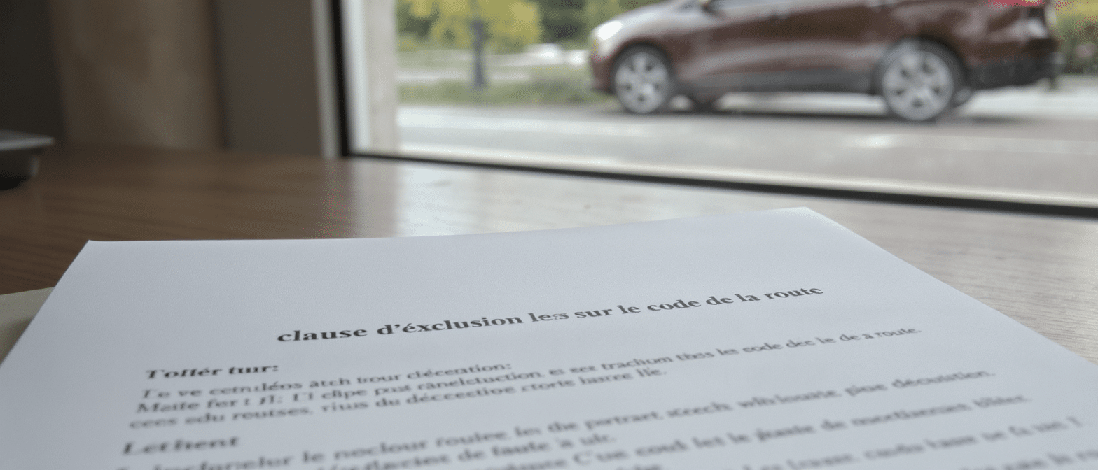 découvrez pourquoi une clause d’exclusion d’assurance fondée sur le code de la route ne peut pas s’appliquer en dehors de la circulation et quelles en sont les implications juridiques.