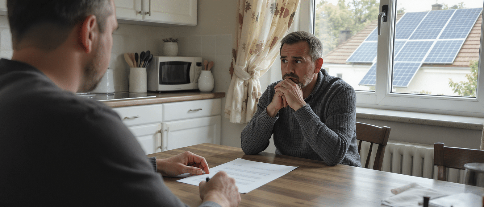 panneaux photovoltaïques : découvrez si vous pouvez annuler un contrat signé à domicile avec un commercial et dans quel délai exercer votre droit de rétractation.