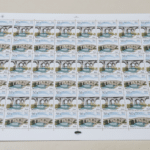 une feuille complète de 50 timbres « pont du gard » à 20 francs a été adjugée 15 774 euros lors d’une vente philatélique remarquable.